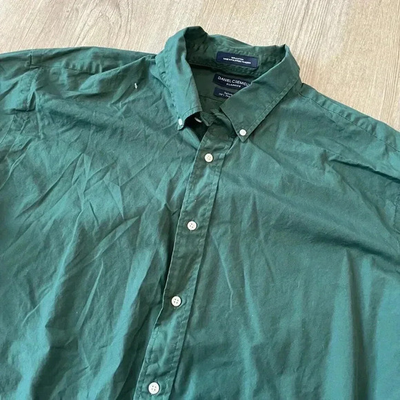 Mens Daniel Cremieux Green Button Up Shirt - XXL - Picture 2 of 5